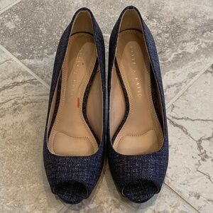 Kelly & Katie Frisisi Peep Toe Heels